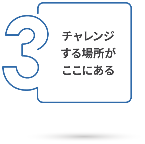 チャレンジする場所がここにある